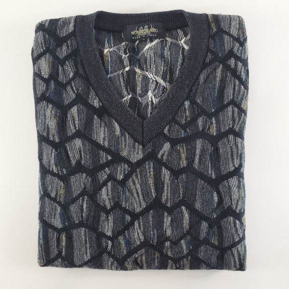 Montechiaro Italian Made Wool Blend Sweater - Picture 2 of 8